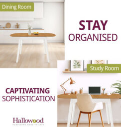 Hallowood Furniture Aston Butterfly Extending Dining Table In White Painted Finish - thumbnail 6