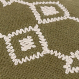 Yard Folis Embroidered 100% Cotton Cushion Cover - thumbnail 4