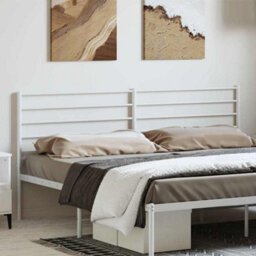 Walplus White Metal Headboard 180 Cm  Stylish Bed Headboard For Bedroom - thumbnail 1