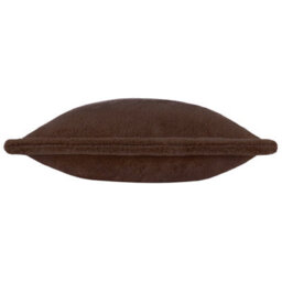 furn. Furn Kallu Faux Fur Polyester Filled Cushion, Chocolate, 55 X 55Cm - thumbnail 3