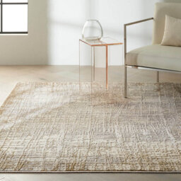 Ivory Taupe Modern Easy To Clean Abstarct Rug For Dining Room Bedroom And Living Room-244Cm X 305Cm - thumbnail 2