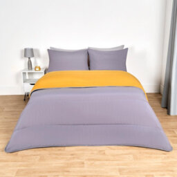 OHS Coverless 10.5 Tog Duvet & Pillowcase, Grey/ochre - King - thumbnail 6