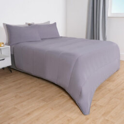 OHS Coverless 10.5 Tog Duvet & Pillowcase, Grey/ochre - King - thumbnail 5