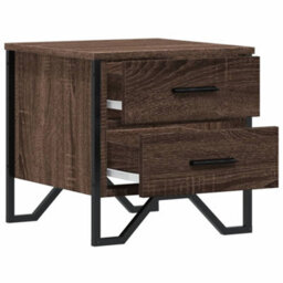 Berkfield Bedside Cabinet Brown Oak 40X41X40 Cm Engineered Wood - thumbnail 6