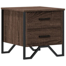 Berkfield Bedside Cabinet Brown Oak 40X41X40 Cm Engineered Wood - thumbnail 2