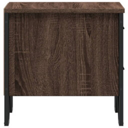 Berkfield Bedside Cabinet Brown Oak 40X41X40 Cm Engineered Wood - thumbnail 7
