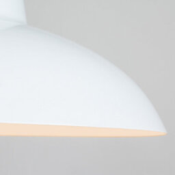 Valuelights Civic Pair Of Retro Style White Metal Easy Fit Ceiling Light Shades (D)28.8Cm - thumbnail 5