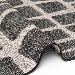 The Rugs Ted Baker Indoor Outdoor Flatweave Ruskin Rug Reversible In Black - thumbnail 5