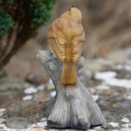 Burgess Sitting Robin Resin Statue Home Garden British Bird Sculpture Outdoor Ornament Robins Appear British Gift - thumbnail 5