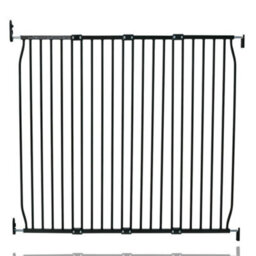 Safetots Screw Fit Metal Baby Gate, Black, 130Cm - 140Cm - thumbnail 1