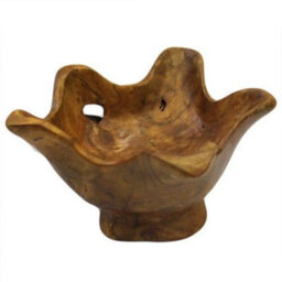 Hand-Carved Teak Root Bowls - Unique Natural Artful Decor & Serveware