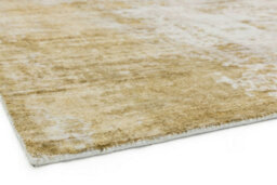 Gold Viscose Easy To Clean Abstract Handmade , Luxurious , Modern Rug For Living Room, Bedroom - 200Cm X 290Cm - thumbnail 4