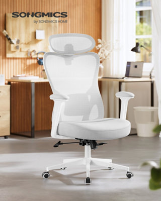 LEDREM Ergonomic Office Chair, Computer Desk Chair, Adjustable Lumbar Support And Headrest, 150 Kg Weight Capacity - image 1