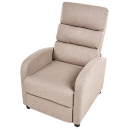 Beliani Recliner Chair Otus Fabric Taupe - thumbnail 7