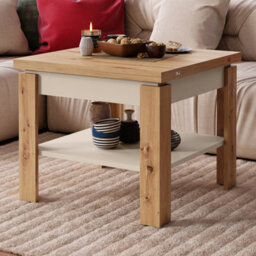 Heze Furniture Leo Modern Extending Coffee Table - Artisan Oak & Beige - thumbnail 3