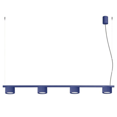 Sollux Lighting Aura Aluminum Ultramarine 4 Lights Minimalist Chandeliers - image 1