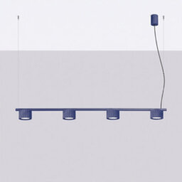 Sollux Lighting Aura Aluminum Ultramarine 4 Lights Minimalist Chandeliers - thumbnail 2