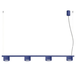 Sollux Lighting Aura Aluminum Ultramarine 4 Lights Minimalist Chandeliers - thumbnail 1