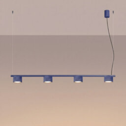 Sollux Lighting Aura Aluminum Ultramarine 4 Lights Minimalist Chandeliers - thumbnail 3