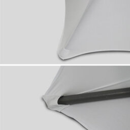 Sweeek. Pair Of Protective Covers For Event Tables Gala White 80X80X110 Cm - thumbnail 6