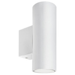Long Life Lamps Company Matt White Finish Stainless Steel Up Down Wall Light Gu10 Ip20 Indoor Use Zlc056W - thumbnail 1