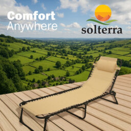 Solterra Taupe Garden Sun Lounger - Two Pack - thumbnail 5