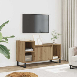 Berkfield Stylish Tv Cabinet Artisan Oak 100X35X55 Cm Engineered Wood - thumbnail 2