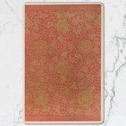 Benjamin Tate Design Damask Gold Foil Placemat Coaster Set With Wood Base Twelve Piece Limited Edition - thumbnail 2