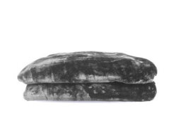 Pagnanno. Faux Fur Mink Throw Fluffy Warmth Bed Throws Flannel Fleece Blanket,(1, Charcoal, King 200X240Cm) - thumbnail 3