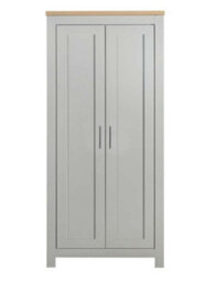 Birlea Highgate 2 Door Wardrobe Grey & Oak - thumbnail 3
