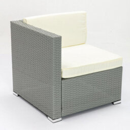 MCC Direct Rattan Furniture Corner Sofa L Shaped Seating And Table Patio Garden Set  Rupert Grey - thumbnail 6