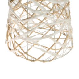 Beliani Set Of 3 Christmas Decorations Tuelso Christmas Tree 60/80/100 Cm White/ Gold - thumbnail 8