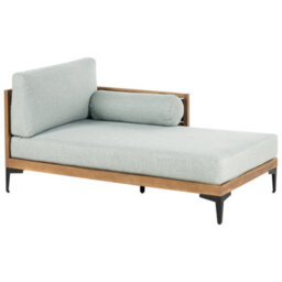 Beliani Garden Corner Sofa 4 Seater Cavezzo Left Hand Certified Acacia Wood Grey - thumbnail 5