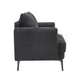More4Homes Sofia 2+3 Seater Fabric Sofa Set Charcoal - thumbnail 3