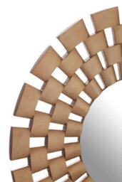 Orsina Geela Wall Mirror, Silver, Glass, Wood - thumbnail 5