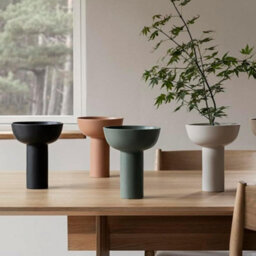 Blomus Miyabi Stoneware Vase L - Duck Green - thumbnail 3