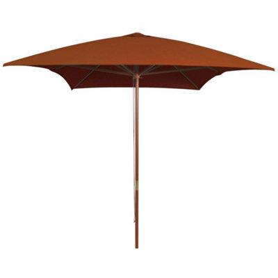 Walplus Garden Parasol With Wooden Pole Terracotta 200X300 Cm - image 1