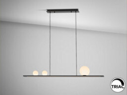 Luminosa Lighting Luminosa Mila Bar Pendant Ceiling Light Black Led 3000K - Uk Stock - thumbnail 4