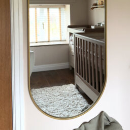Jōbū Jobu Home - Emi, Full Length Gold Metal Runway Oval Mirror - 150Cm X 60Cm - thumbnail 3