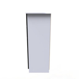 Harrow 5 Drawer Chest In Black Gloss & White (Ready Assembled) - thumbnail 2