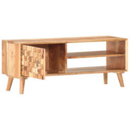 Berkfield Durable Tv Cabinet 100X35X40 Cm Solid Acacia Wood - thumbnail 3
