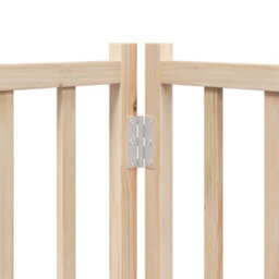 Walplus Poplar Wood Dog Gate With Door Foldable 9 Panels 450 Cm - thumbnail 9