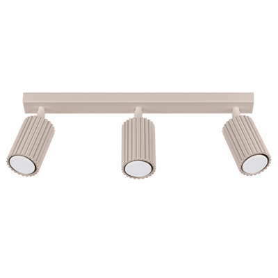 Luminosa Lighting Luminosa Karbon Ceiling Spotlight Bar Taupe 3X Gu10 - image 1