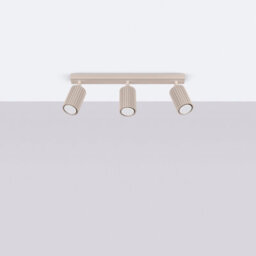 Luminosa Lighting Luminosa Karbon Ceiling Spotlight Bar Taupe 3X Gu10 - thumbnail 2