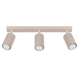 Luminosa Lighting Luminosa Karbon Ceiling Spotlight Bar Taupe 3X Gu10 - thumbnail 1