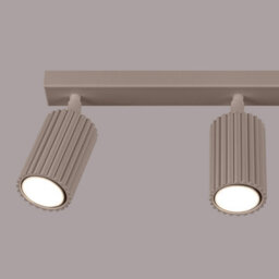 Luminosa Lighting Luminosa Karbon Ceiling Spotlight Bar Taupe 3X Gu10 - thumbnail 5