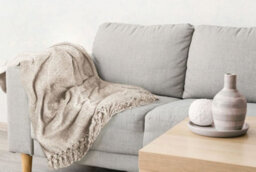 Camilla Collection Chenille Throw In Dove Grey - thumbnail 3