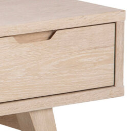Wyld Haus Jyvaskyla White Oak Tv Unit With 2 Drawers And Sliding Door 1500mm - thumbnail 7
