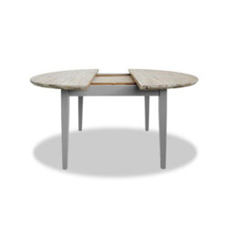 Statement Furniture Florence Round Oval Extendable Kitchen Dining Table In Dove Grey - thumbnail 4