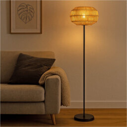 Loops 2 Pack Sleek Modern Black Floor Lamp - Stylish Indoor Lighting For Home Decor - thumbnail 3